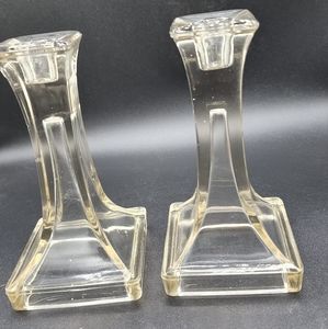 Handmade Glass Candle stickholders